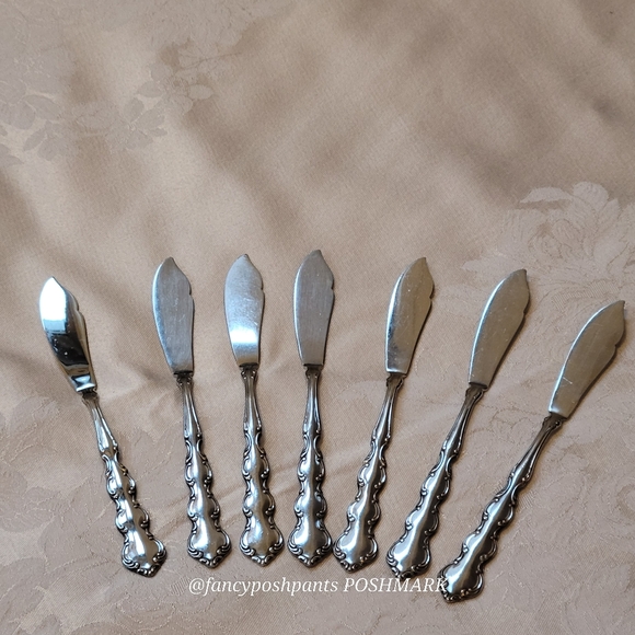 rare!8ONEIDA Mozart lot of 8 butter knives stainless steel luxury high quality - Picture 14 of 14
